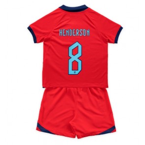 England Jordan Henderson #8 babykläder Bortatröja barn VM 2022 Korta ärmar (+ Korta byxor)